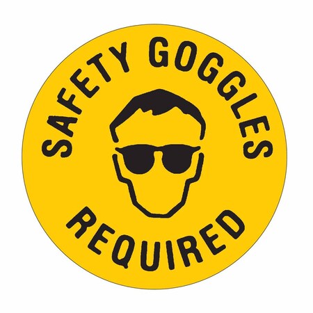 Brady Warning Sign, 17 in Height, 17 in Width, Vinyl, Circle, English 92408